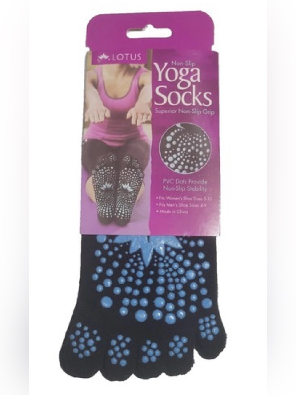 NEW Lotus Yoga Non Slips Socks Unisex Women’s 5-10 Mens 4-9 BRAND NEW